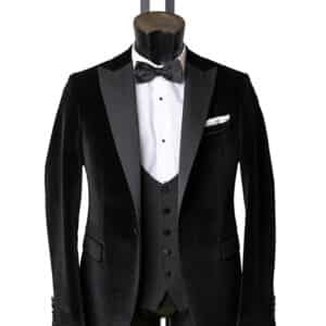 Jasper Black Velvet Suit - Limited availability