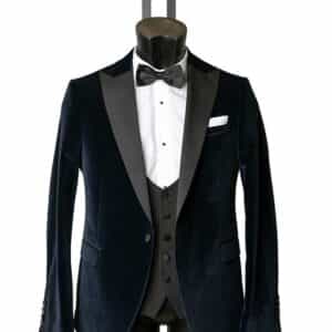 Jasper Navy Velvet Suit - Limited availability